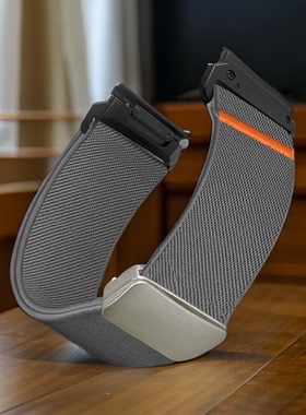 适用佳明飞耐时GarminFenix 8/7s/Fenix7/Tactix 金属卡扣弹力表带智能运动手表腕带官方同款快拆接头