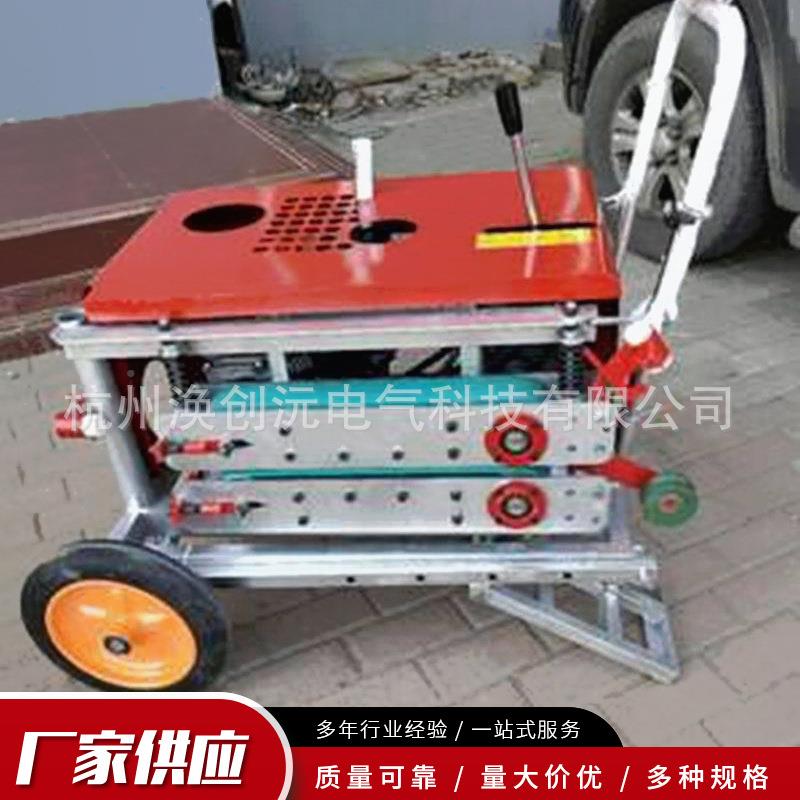 汽油SSJ1动力手拉绳皮送机履 电启动皮带式带式光缆带输送输机