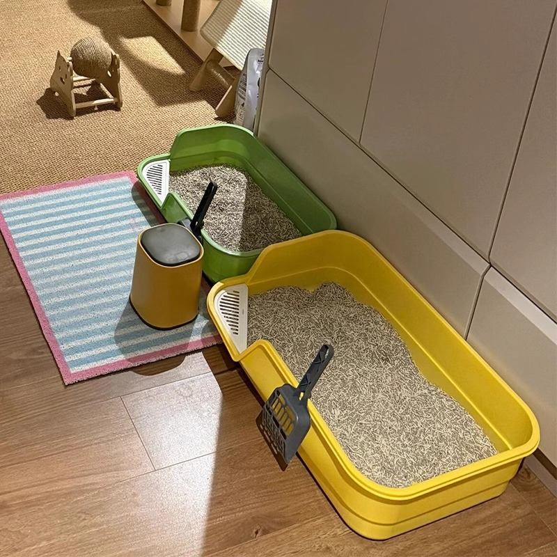 猫砂盆超大号防外溅半封闭式幼猫猫厕所家用防臭猫屎盆宠物用品