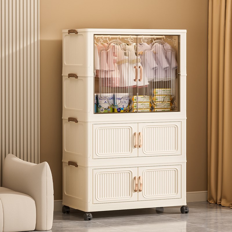 儿童衣柜免安装婴儿衣服整理箱宝宝简易衣物储物柜家用卧室置物柜