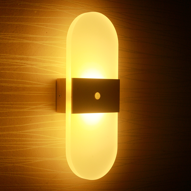 吸顶入户红外人体感应壁灯楼梯灯过道玄关晚上自动超薄智能感应灯