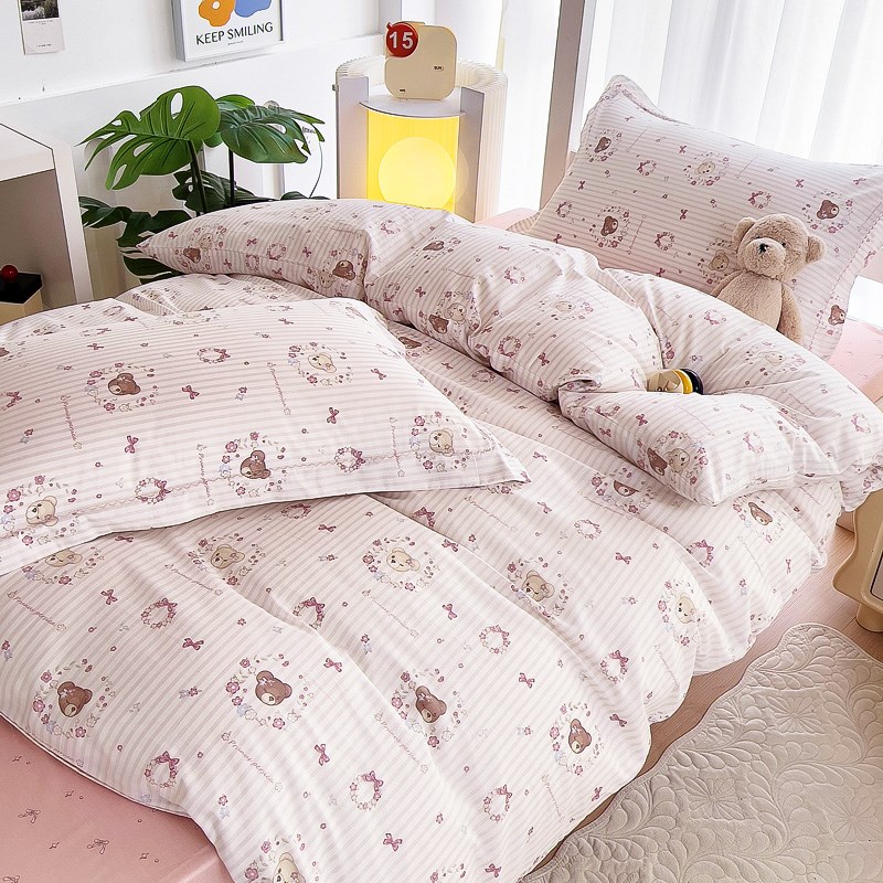 纯棉学生床上三件套宿舍上下铺专用大学床单被套四件套寝室六件套