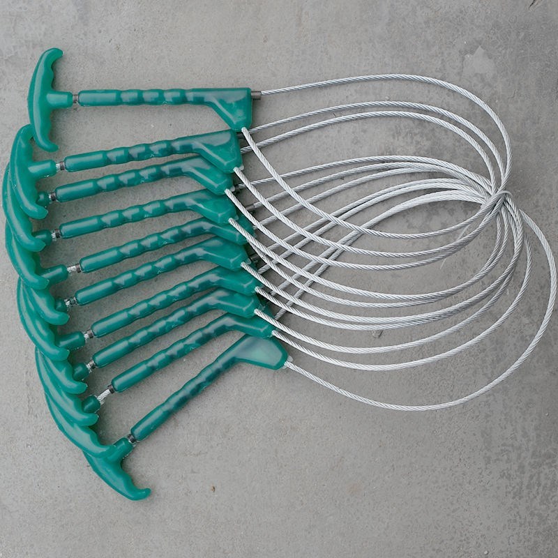 套猪器猪用打针神器杀猪屠宰逮猪钢丝绳保定可收缩钢丝绳母猪套子