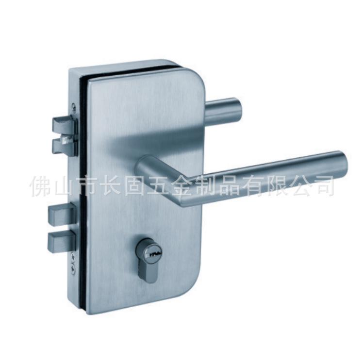 304不锈钢ST-G027玻璃门执手锁办公室隔断配件玻璃门锁双门单门