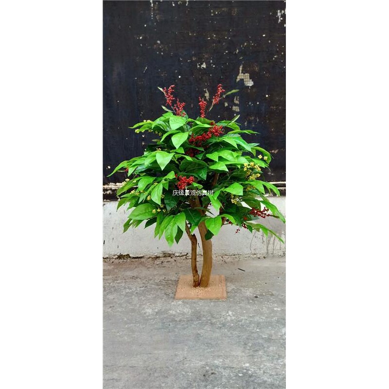 仿真咖啡树真杆咖啡树咖啡豆树假树咖啡果树餐厅绿植道具植物装饰