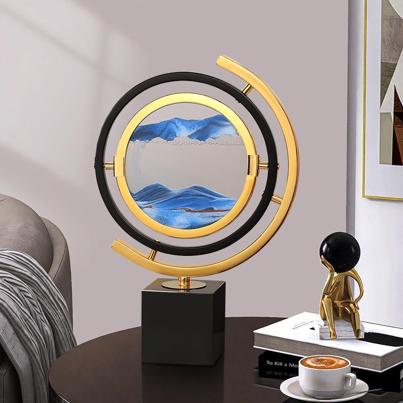 创意流沙画摆件客厅酒柜电视柜艺术沙漏家居办公室轻奢装饰品礼物