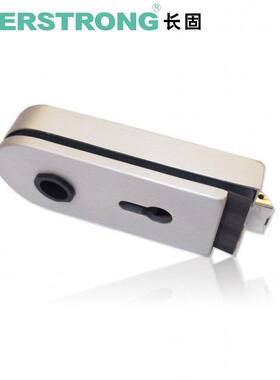 单开不锈钢长固ST-G012玻璃门中央锁玻璃门锁铝氧化黑色通道锁