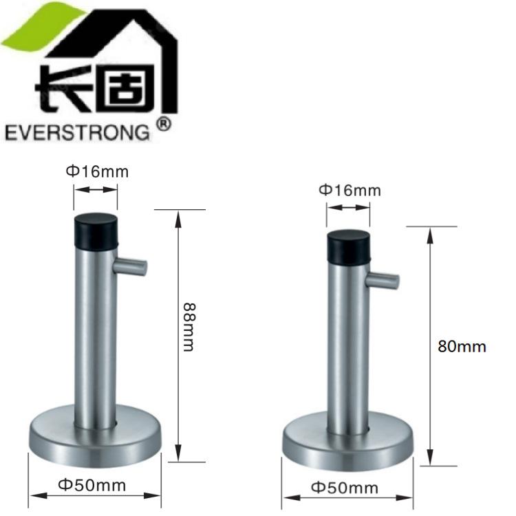 ST-P005C 304不锈钢带钩门碰 门顶衣钩 橡胶门档衣钩