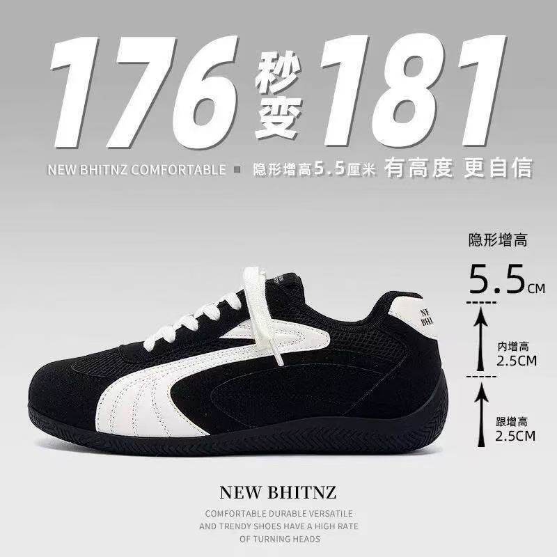 2026年秋季新款复古休闲男鞋透气增高舒适时尚德训鞋薄底阿甘鞋