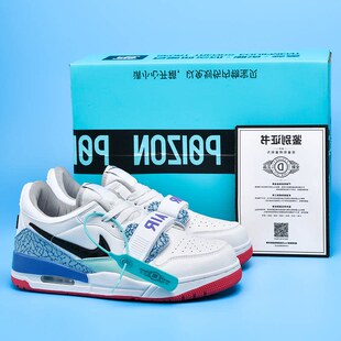 正品aj312黑白熊猫男鞋加棉复活节气垫篮球鞋女童鞋冬季高帮板鞋