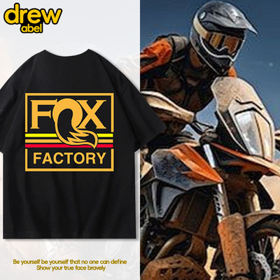 FoxRacing越野摩托车T恤男山地自行车夏季衣服圆领短袖休闲宽松
