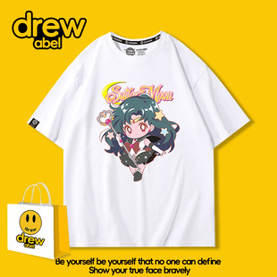 美少女战士T恤女水冰月月野兔衣服短袖卡通周边夏天圆领宽松潮流