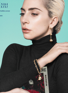 NASA ladygaga mayhem演唱会长袖T恤男2025世界巡演应援衣服秋季