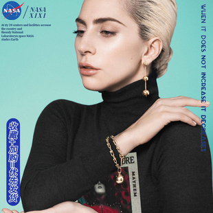 NASA ladygaga mayhem演唱会长袖T恤男2025世界巡演应援衣服秋季