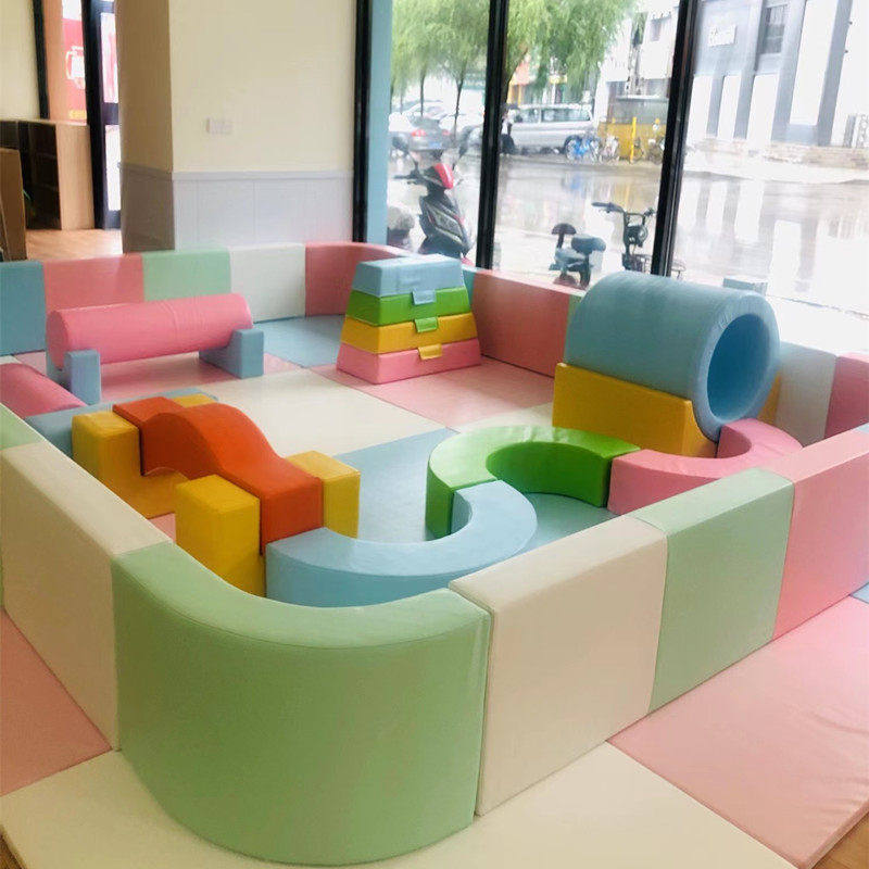 幼儿园儿童海洋球池早教防撞软包围栏游乐场波波球池室内沙池围挡