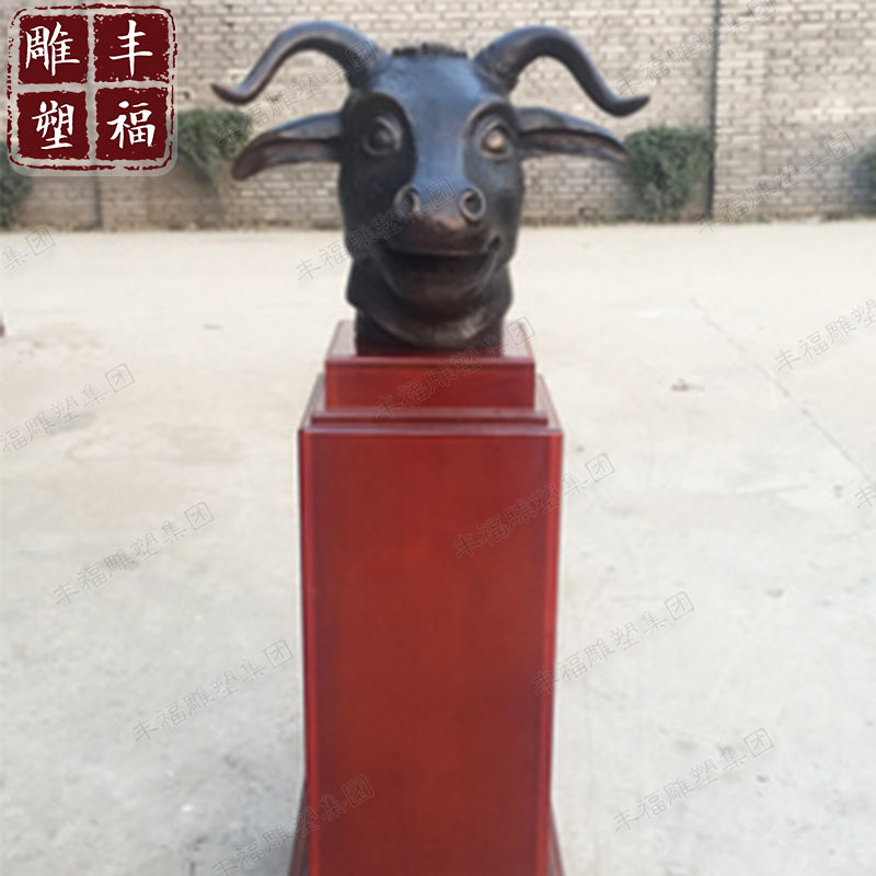 仿圆明园十二兽首 铸铜十二兽首铜像十二兽头铜雕塑 十二生肖铜像