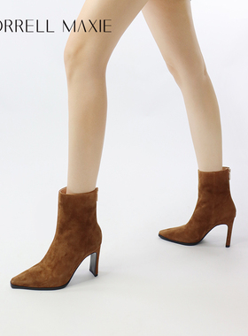 Morrell Maxie美拉德短靴女冬季气质小羊皮高跟鞋｜MW244021BR