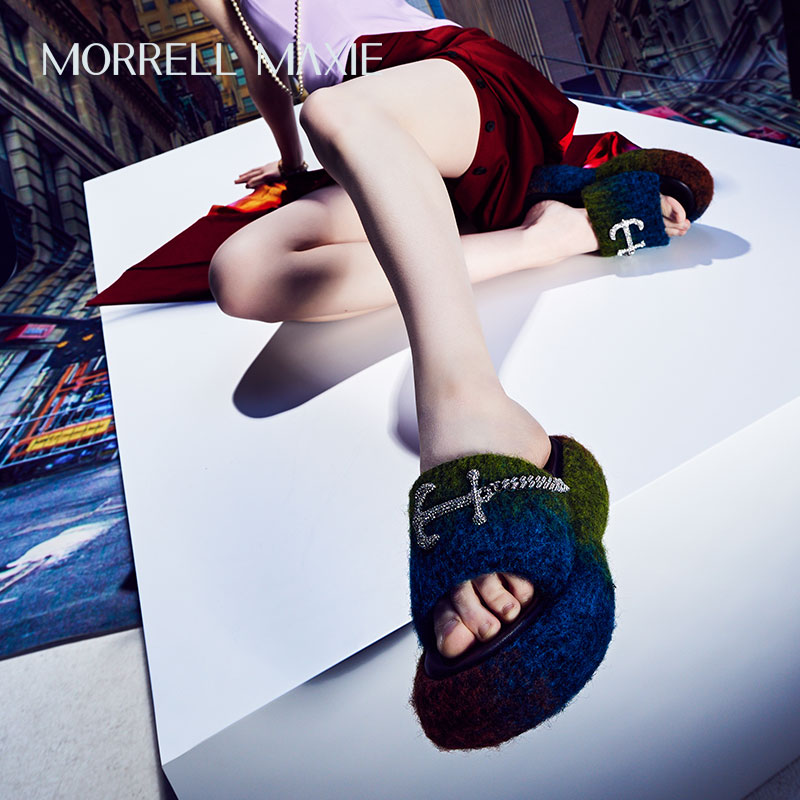 Morrell Maxie厚底外穿拖鞋女夏季小个子增高凉鞋｜MW232145BLHA