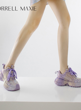 Morrell Maxie炫彩紫色厚底老爹鞋女增高休闲运动鞋｜MW243069PP