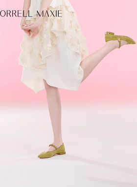 Morrell Maxie法式玛丽珍鞋女春季尖头千金风小皮鞋｜MW241021GN