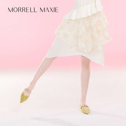 Morrell Maxie法式穆勒拖鞋女夏季小羊皮外穿凉鞋｜MW242088GN