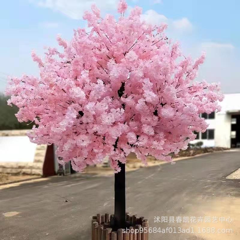 仿真樱花树桃花树假树商场室内橱窗装饰许愿树婚庆假樱花仿真植物