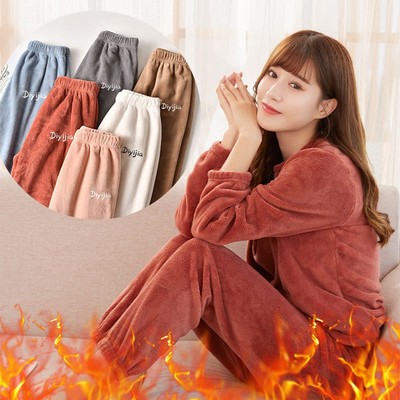 仙女暖暖裤睡衣女冬季加厚珊瑚绒家居服秋可外穿宽松保暖长袖套装
