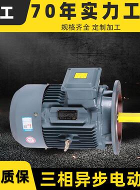 380V无刷电机马达 5.5/7.5/11kw 卧式真空泵电动机 三相异步电机