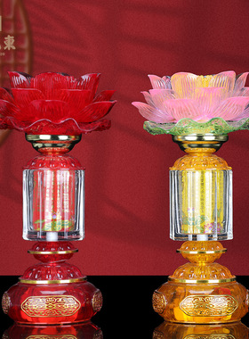 亚克力、玻璃中式佛堂装饰摆件