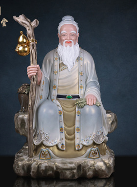 合成玉石粉中式佛堂装饰摆件