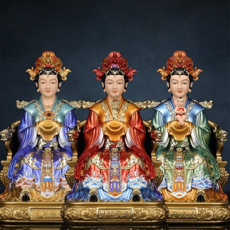 眼光娘娘泰山奶奶碧霞元君神像