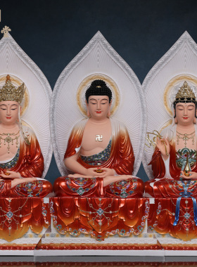 树脂中式佛堂金刚台观音装饰摆件