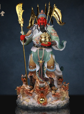 合成玉石中式佛堂装饰摆件