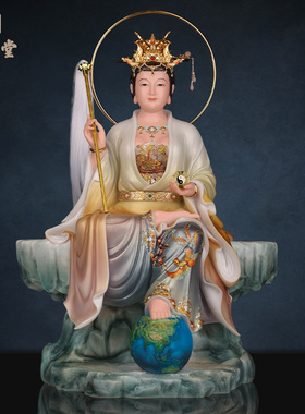 合成玉石中式佛堂装饰摆件