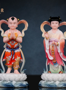 合成石粉中式佛堂装饰摆件