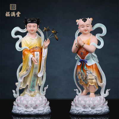 金童玉女善财童子龙女一对
