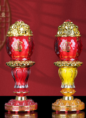 亚克力、玻璃中式佛堂装饰摆件