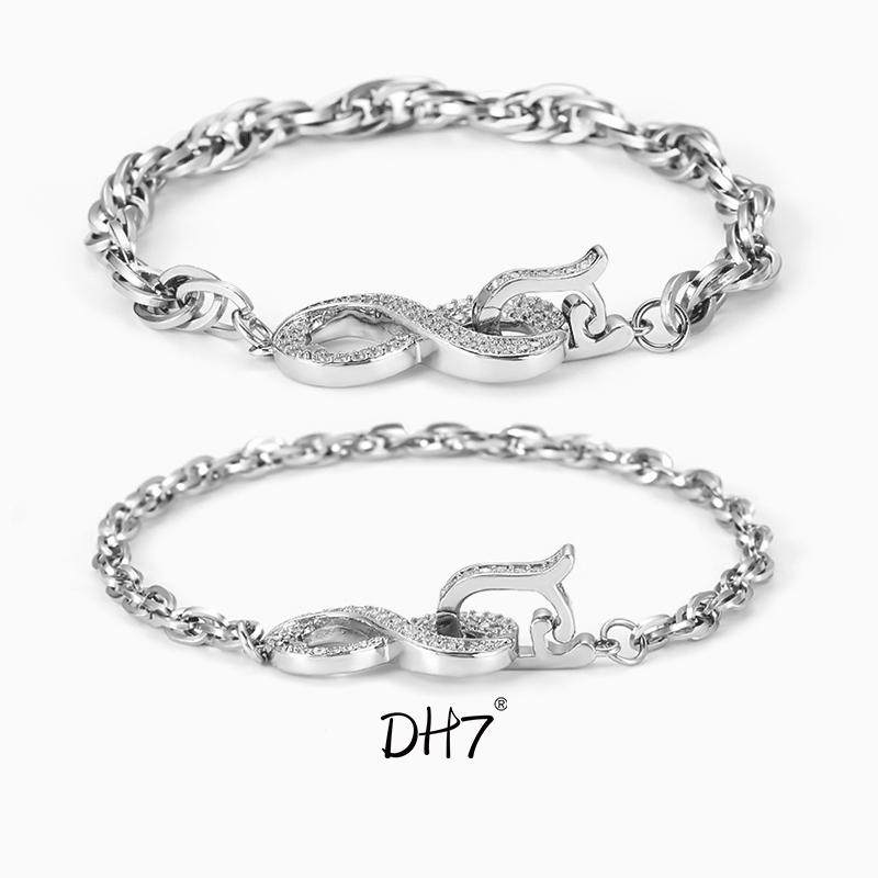 DH7莫比乌斯情侣钛钢手链