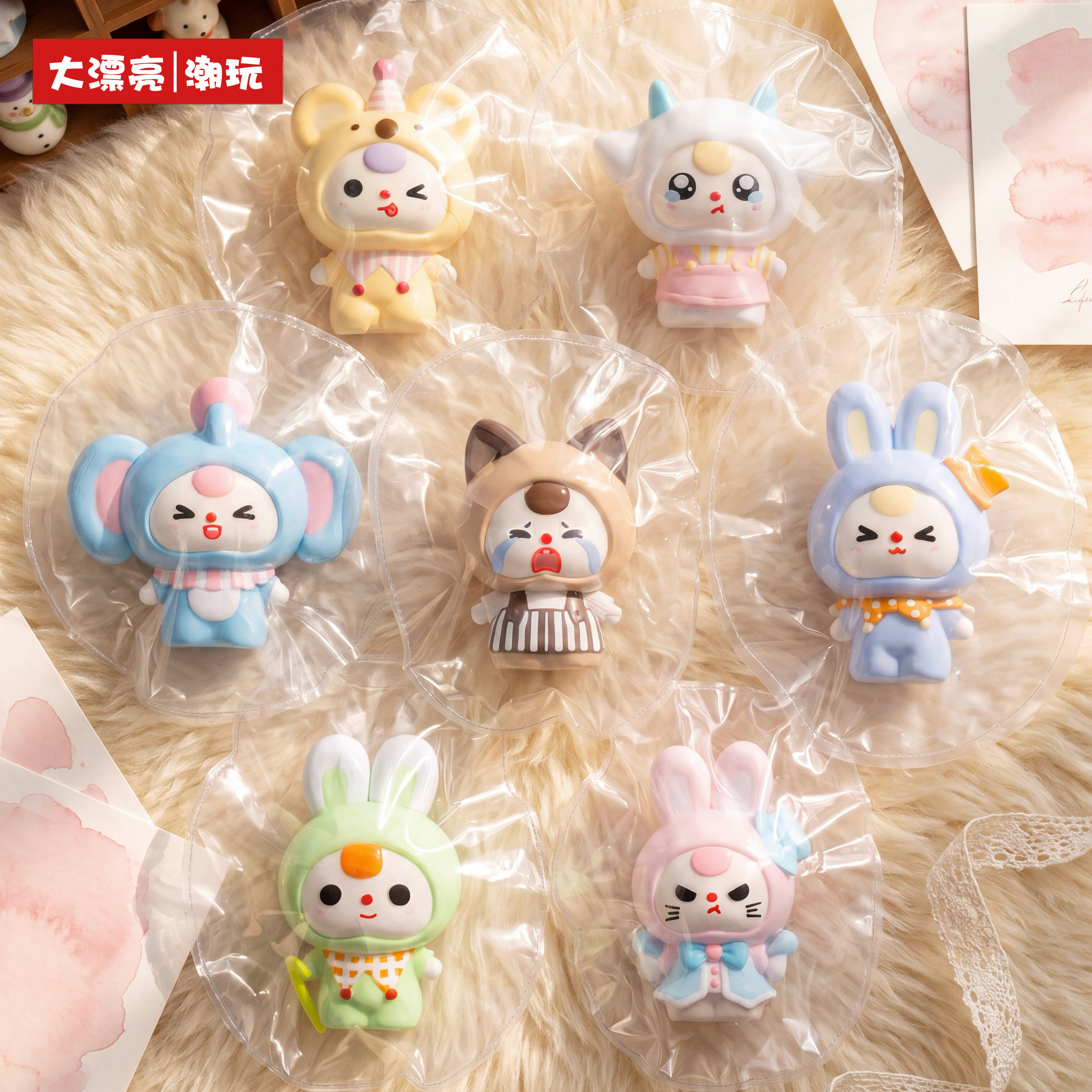 thumbnail for Official Babythree Baby Three-Year-Old Squeeze Blind Box Stress Relief Trendy Toy Cute Creative Figurine Toy Gift