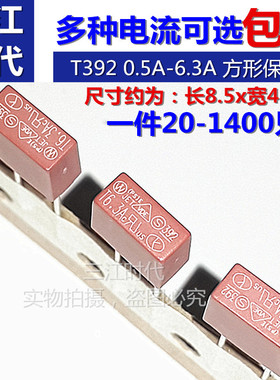 392方形保险丝管慢断250V  T500mA T1A T2A T3.15A T4A T5A T6.3A