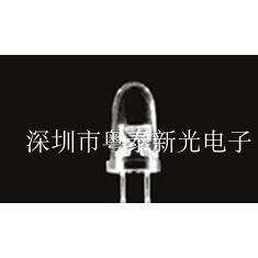 5MM子弹头白光F5白灯LED发光二极管灯珠小角度聚光超高亮尖头