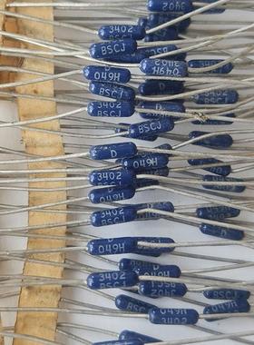 34K深蓝色1/4W 进口DALE达尼发烧0.1%高精度精密金属膜电阻 3402B