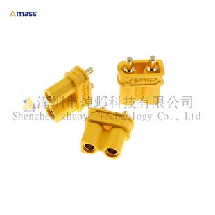 PCB焊板式AMASS XT30UPB-F 母头航模模型动力电池连接器 立式直插