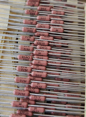 1M棕色1/4W 进口DALE达尼发烧1%高精度精密金属膜电阻 1004F