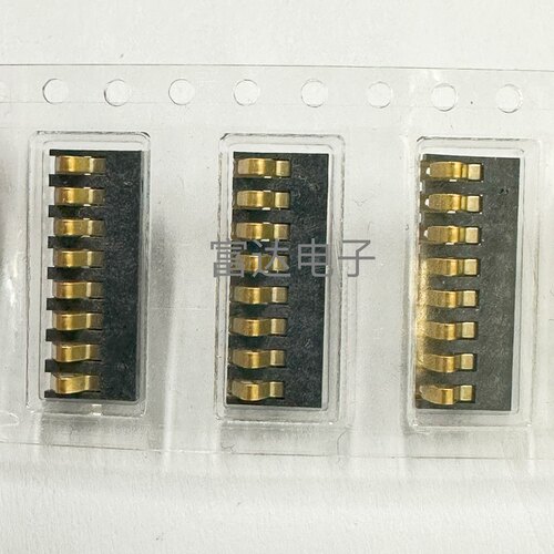 富达BC-12超薄电池座2.0mm间距镀金弹片连接器  8P