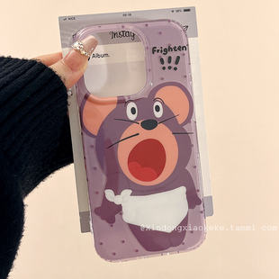 搞怪可爱卡通汤姆猫杰瑞鼠适用苹果iPhone17ProMax手机壳16pro新款 14情侣13小众女14promax硅胶15pro创意全包