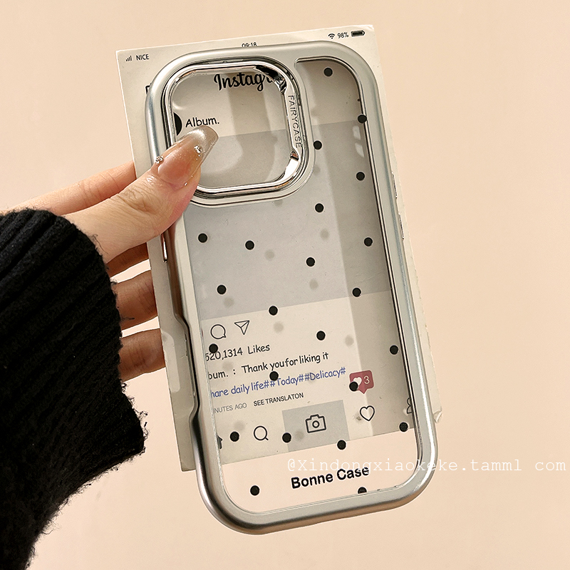ins韩系简约波点蝴蝶结适用苹果iPhone16ProMax手机壳15pro新款14情侣13小众14promax透明硅胶16pro创意全包