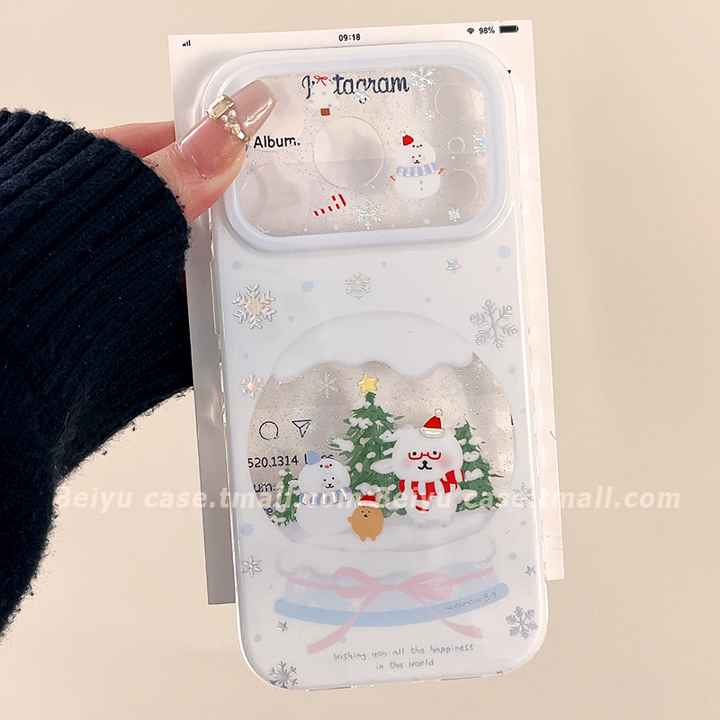 自嘲熊雪人适用苹果手机壳