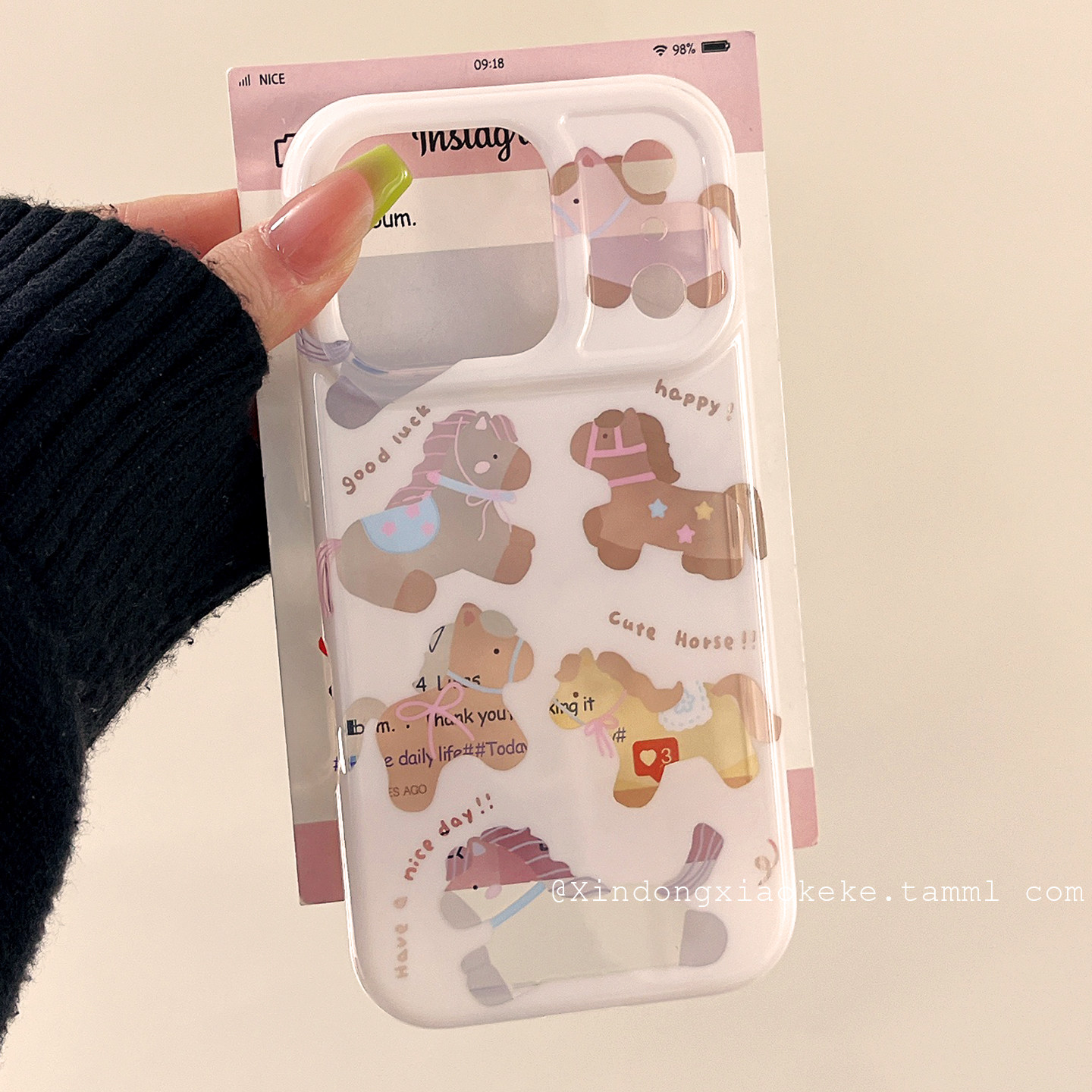 ins风韩系少女心镂空小马适用苹果iPhone17ProMax手机壳16pro新款15高级感13小众14promax硅胶17pro马年全包,3C数码配件,手机保护套/壳,淘宝优惠券,粉丝福利购,淘宝优惠卷