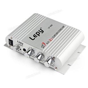 极速Lepy 12V Hi-Fi Amplifier BoostFer Radio MP3 Stereo for C